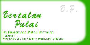 bertalan pulai business card